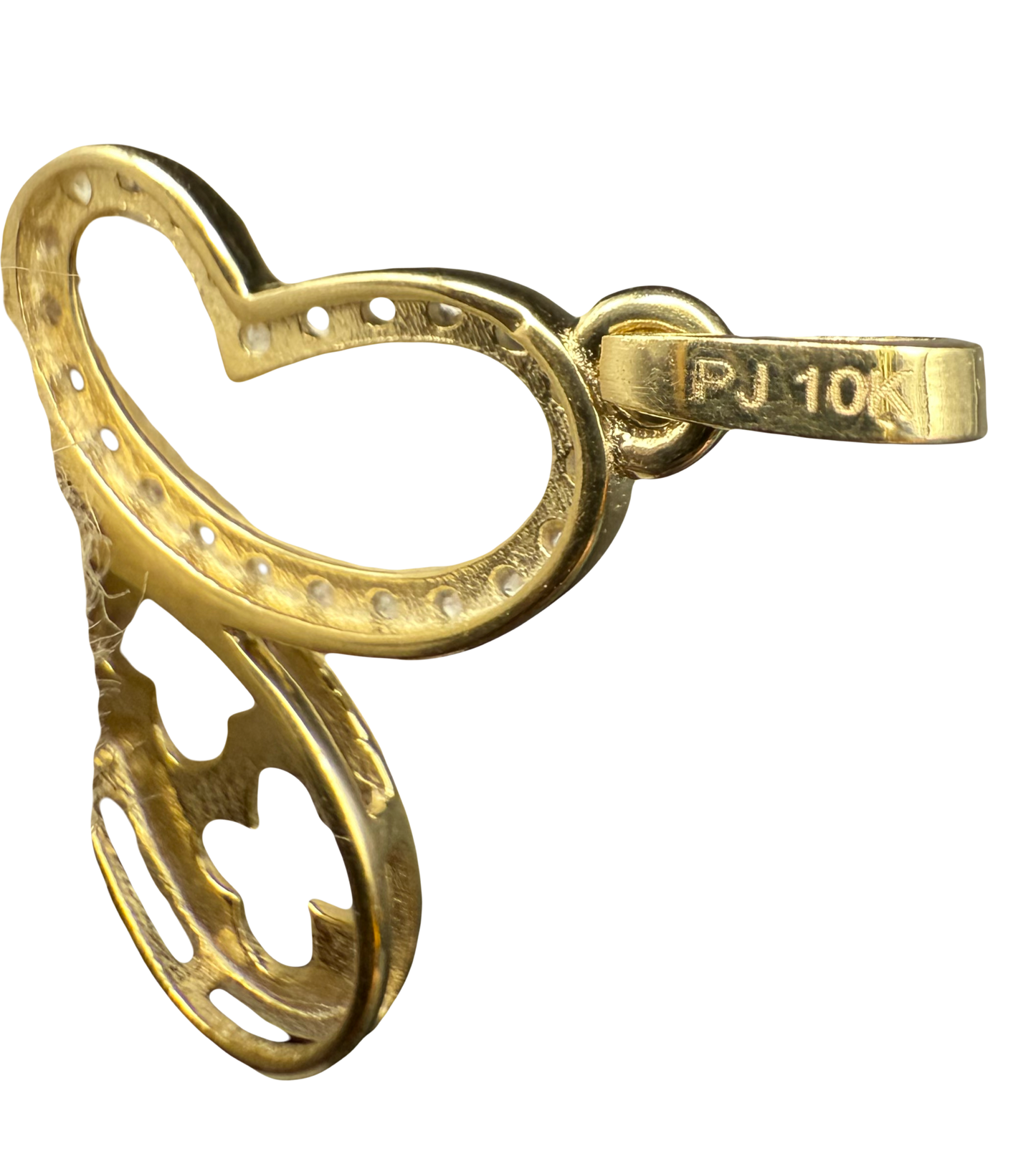 10K Solid Gold Butterfly Pendant