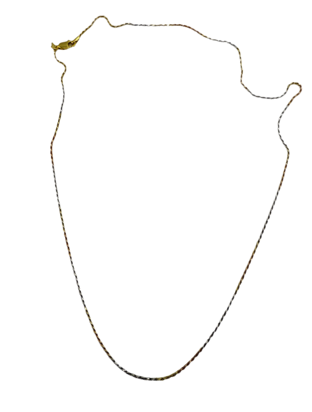 Sterling Silver Designer “KAWS” Skull Pendant with Tri-Gold Chain